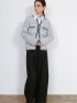 Belted High-Waist Tuck Pocket Pants / 2タック ハイウエスト タックポケット ベルト付きパンツ
