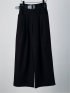 Belted High-Waist Tuck Pocket Pants / 2タック ハイウエスト タックポケット ベルト付きパンツ