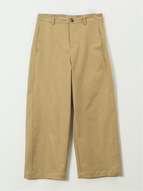 ストレッチ ワイド テーパードパンツ
