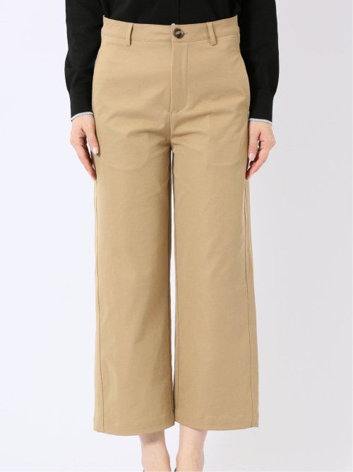 ストレッチ ワイド テーパードパンツ