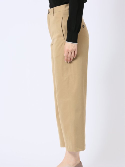 ストレッチ ワイド テーパードパンツ