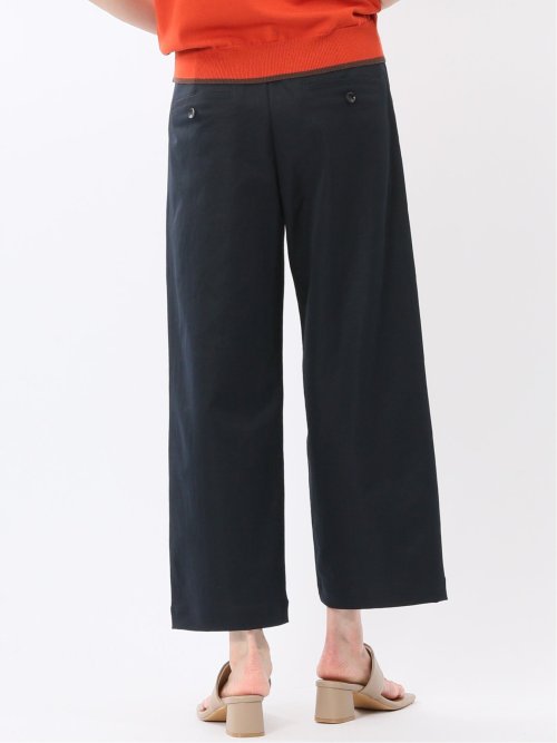 ストレッチ ワイド テーパードパンツ