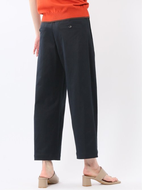 ストレッチ ワイド テーパードパンツ