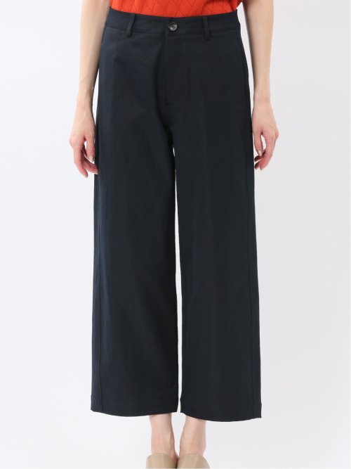 ストレッチ ワイド テーパードパンツ