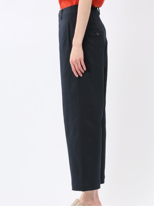 ストレッチ ワイド テーパードパンツ