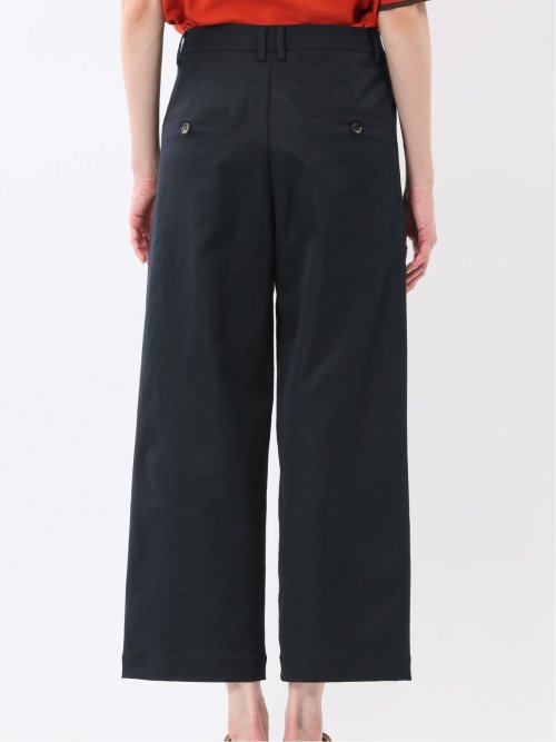 ストレッチ ワイド テーパードパンツ