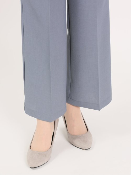 麻調合繊 プルオンワイドパンツ(セットアップ可能)