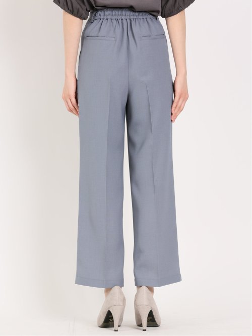 麻調合繊 プルオンワイドパンツ(セットアップ可能)