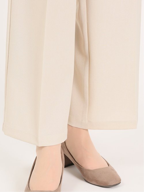 麻調合繊 プルオンワイドパンツ(セットアップ可能)