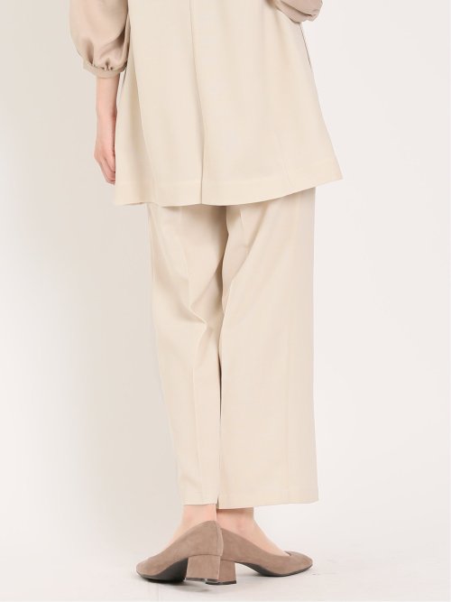 麻調合繊 プルオンワイドパンツ(セットアップ可能)