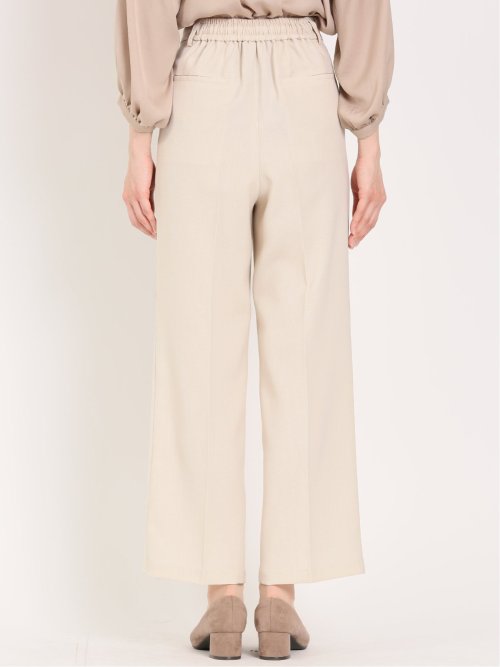 麻調合繊 プルオンワイドパンツ(セットアップ可能)