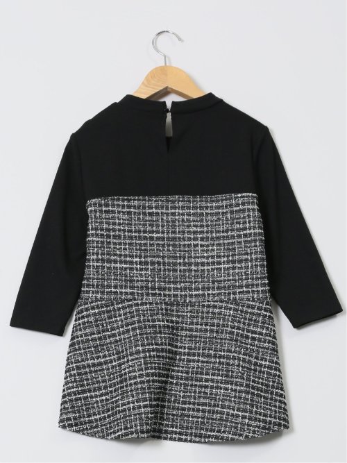 カットツイード 切り替えプルオーバー