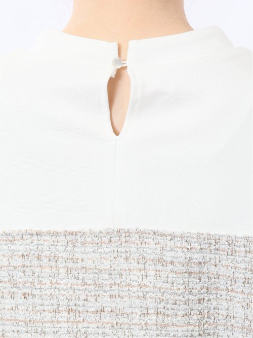 カットツイード 切り替えプルオーバー