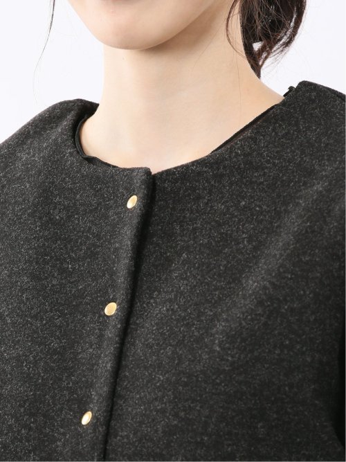 ストレッチウォッシャブル ウーリッシュ クルーカーディガン(セットアップ可能)