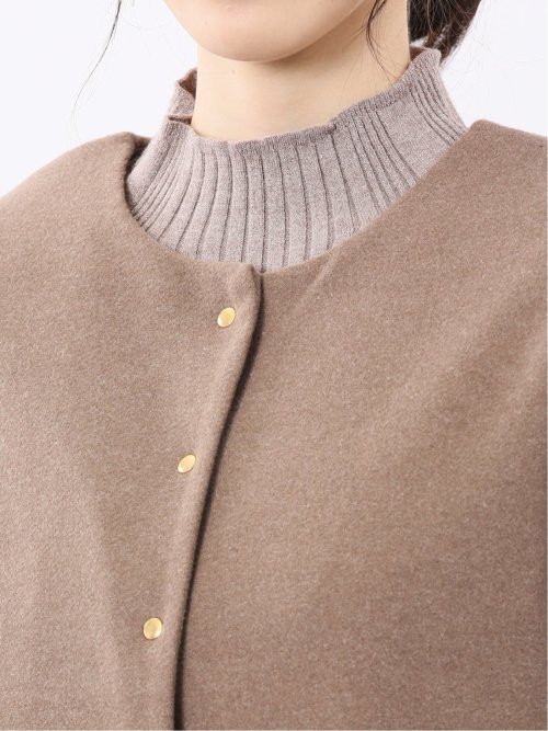 ストレッチウォッシャブル ウーリッシュ クルーカーディガン(セットアップ可能)