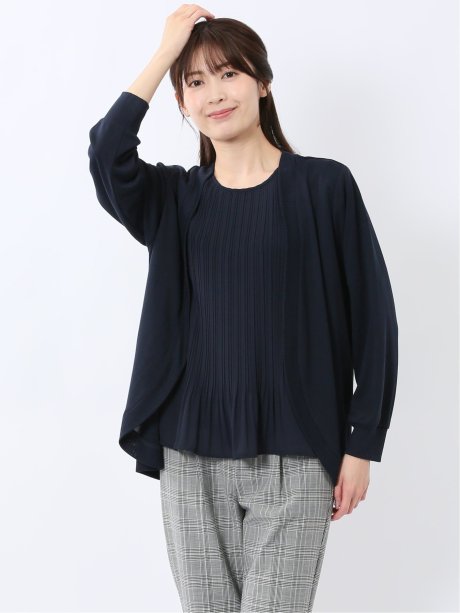 長袖 ボレロカーディガン