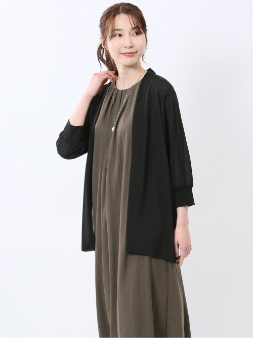 7分袖 ミドルカーディガン