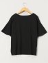 綿スムス クルーネック ラッフルスリープ Tシャツ