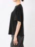 綿スムス クルーネック 袖タックTシャツ