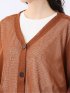 透かし編み 裾リボン ドルマン カーディガン レディース