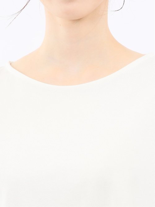 袖シアーランタン クルーネック プルオーバー