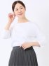 Tシャツ レディース 7分袖 接触冷感 UV 無地 綿 コットン クルーネック プルオーバー