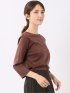 Tシャツ レディース 7分袖 接触冷感 UV 無地 綿 コットン クルーネック プルオーバー