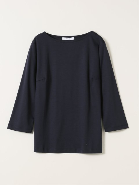 Tシャツ レディース 7分袖 接触冷感 UV 無地 綿 コットン クルーネック プルオーバー