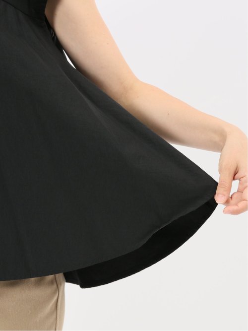 ビスチェ風切替 ペプラムプルオーバー