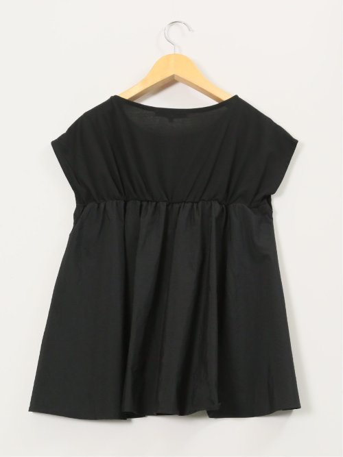 ビスチェ風切替 ペプラムプルオーバー