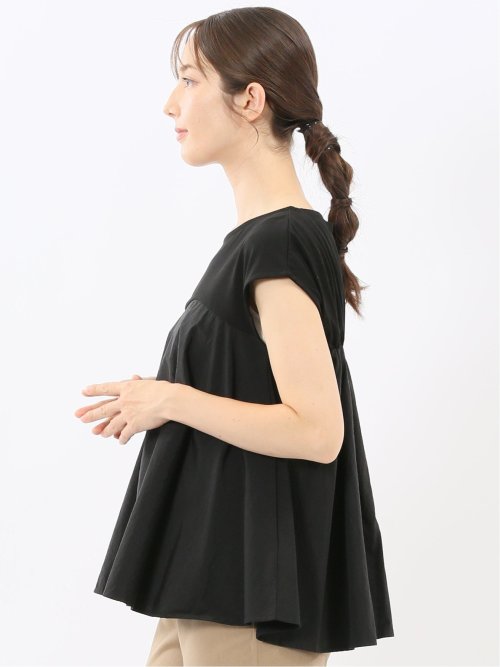 ビスチェ風切替 ペプラムプルオーバー