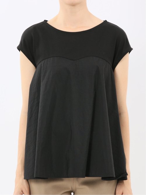 ビスチェ風切替 ペプラムプルオーバー