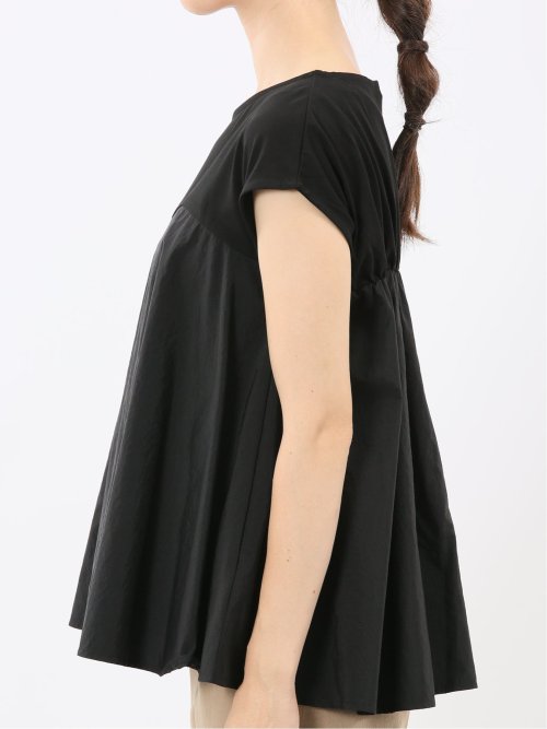 ビスチェ風切替 ペプラムプルオーバー