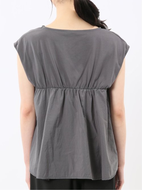 ビスチェ風切替 ペプラムプルオーバー