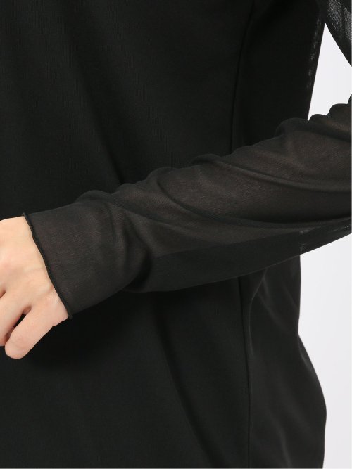 シアー重ね 長袖プルオーバー