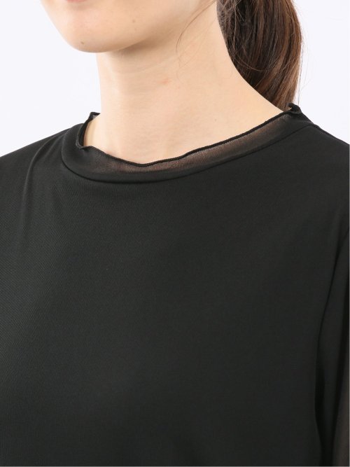 シアー重ね 長袖プルオーバー