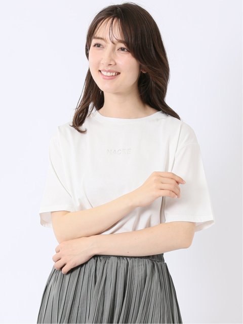 接触冷感 UV 吸水速乾 ロゴ Tシャツ