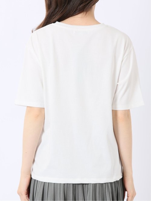 接触冷感 UV 吸水速乾 ロゴ Tシャツ