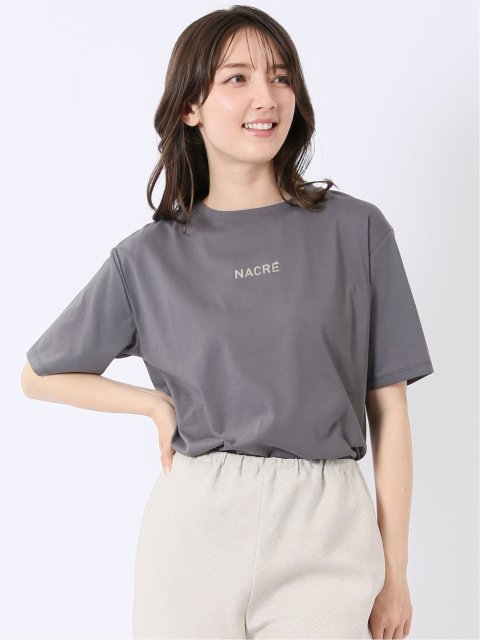 接触冷感 UV 吸水速乾 ロゴ Tシャツ