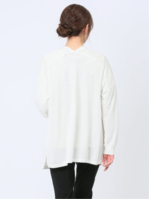 UVカット リブトッパーカーディガン