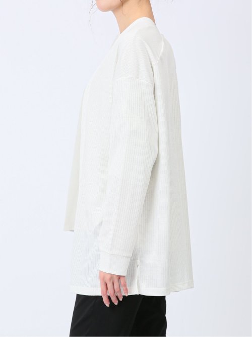 UVカット リブトッパーカーディガン