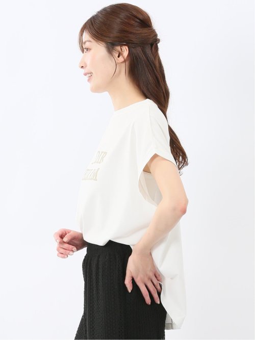 接触冷感 UV 吸水速乾 ロゴTシャツ