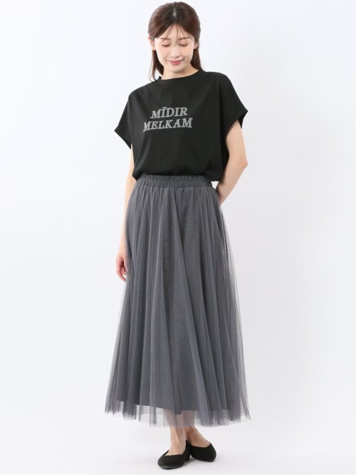 接触冷感 UV 吸水速乾 ロゴTシャツ