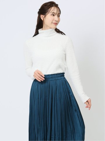 シャギー ハイネックプルオーバー