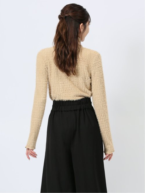 シャギー ハイネックプルオーバー