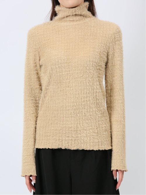 シャギー ハイネックプルオーバー