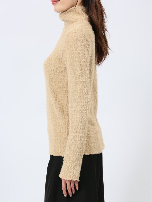 シャギー ハイネックプルオーバー