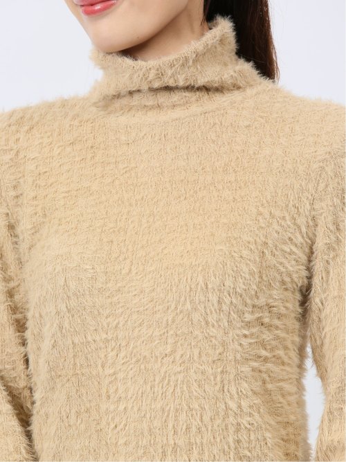 シャギー ハイネックプルオーバー