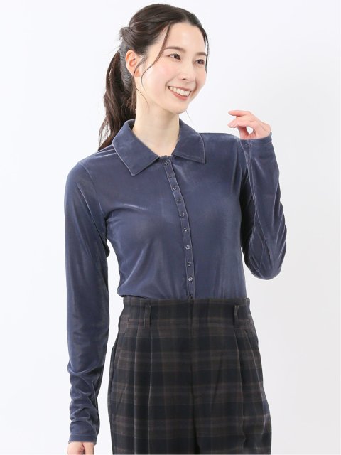 イノウェーブ/INNOWAVE シアーベロア 長袖シャツ