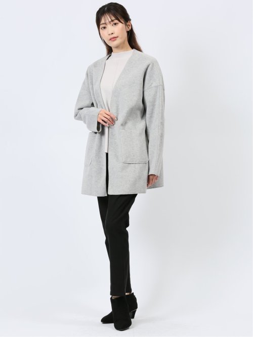 両面起毛 コーディガン